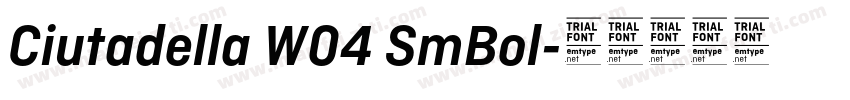 Ciutadella W04 SmBol字体转换